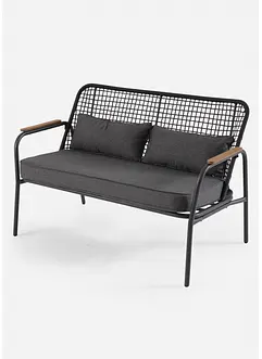 Banc de jardin à dossier tressé, bonprix