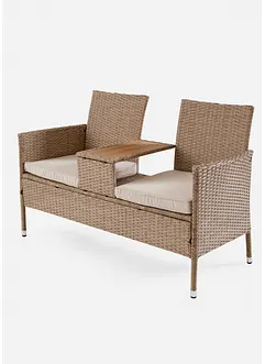 Banc de jardin avec table au milieu, bonprix