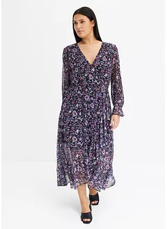 Robe imprimée en mesh, bonprix