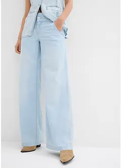 Wide-Leg-Jeans Mid Waist, Super Soft, bonprix