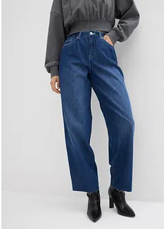 Baggy-Jeans Mid Waist Bequembund, Super Soft, bonprix