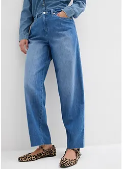 Jean baggy taille mi-haute, toile ultra-douce, bonprix