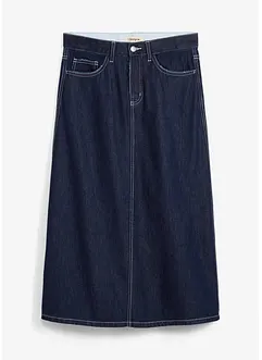 Jeansrock Mid Waist Bequembund, Super Soft, bonprix