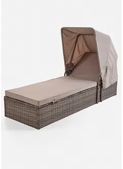 Transat de jardin avec pare-soleil, bonprix