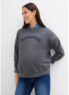 Sweat-shirt de grossesse et d'allaitement avec fermetures zippées, bonprix