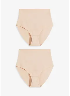 Lot de 2 slips sculptants sans coutures, maintien léger, bonprix