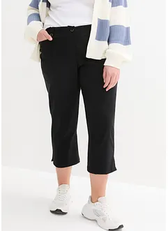 Pantalon 7/8 fendu en bengaline avec taille confortable, bonprix