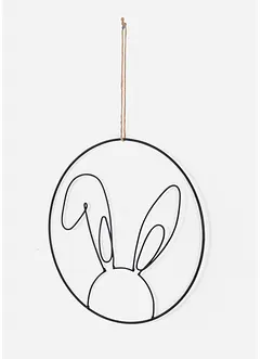 Déco à suspendre Silhouette d'oreilles de lapin, bonprix