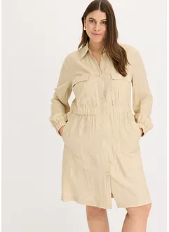 Robe-chemise en matière fine, bonprix