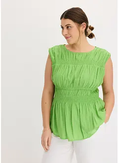 Blouse sans manches en viscose mélangée, bonprix