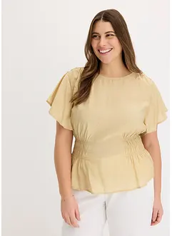Top blouse en douce viscose mélangée, bonprix