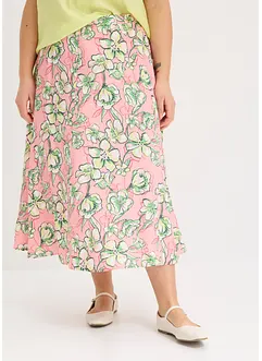 Midirock aus fließendem Viskose-Mix, bonprix