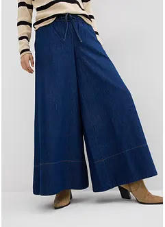 Wide-Leg-Jeans, Mid Waist, Bequembund, bonprix
