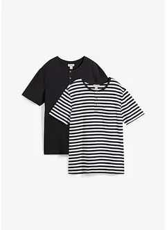 T-shirt col Henley, bonprix