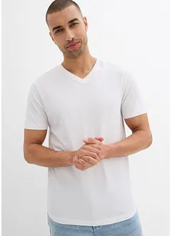 T-Shirt (2er Pack) aus reiner Bio-Baumwolle, Slim Fit, bonprix