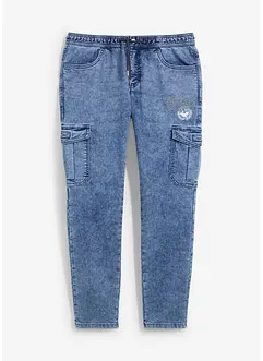 Jean cargo extensible, Regular, Tapered, bonprix