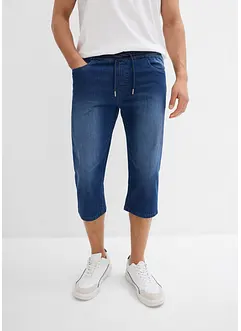 Lot de 2 jeans jogger 3/4 en denim léger, coupe droite regular, bonprix