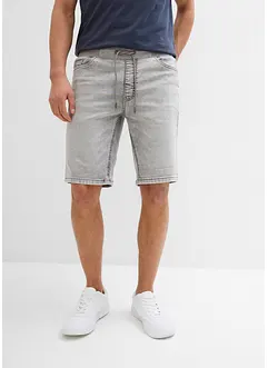 Schlupf Stretch-Jeans-Bermuda, Regular Fit, bonprix