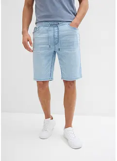 Bermuda en jean à taille élastiquée, Regular, bonprix