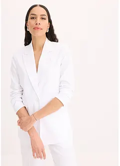 Leinen-Blazer mit breitem Revers, bonprix