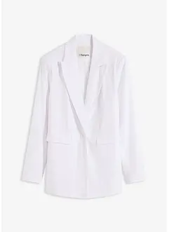 Leinen-Blazer mit breitem Revers, bonprix