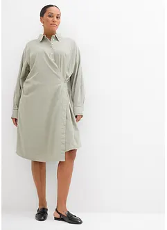 Asymmetrisches Hemdblusenkleid aus Viskose-Mix, bonprix