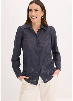 Bluse aus Jaquard-Chiffon, bonprix
