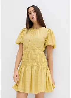 Robe courte smockée, bonprix