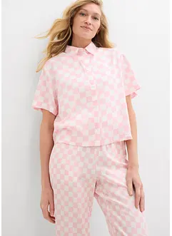 Karierte Kurzarmbluse, bonprix