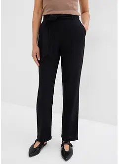 Schlupfhose aus luftigem Leinen-Viskose-Mix, bonprix