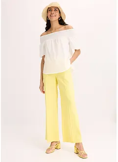 Palazzo-Hose aus luftigem Leinen-Mix, bonprix