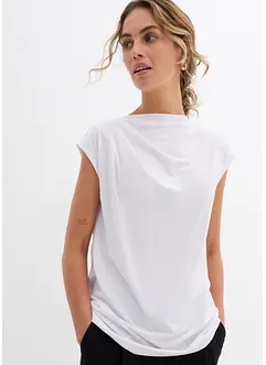 T-shirt col bénitier contenant de la viscose, bonprix