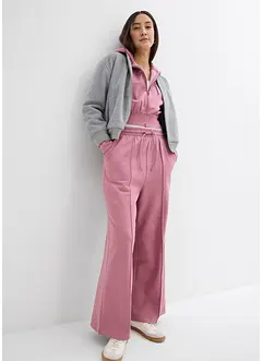 Kurze Kapuzen-Sweatjacke aus weichem Baumwoll-Mix, bonprix
