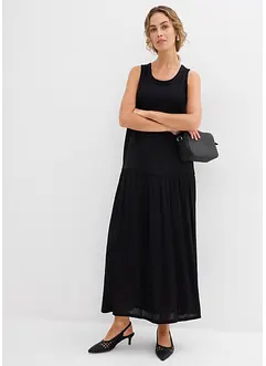 Maxikleid mit Materialmix, bonprix