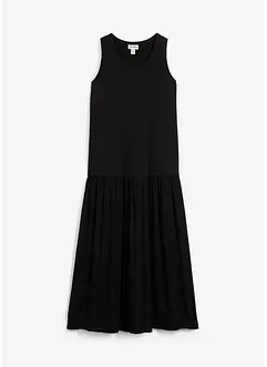 Maxikleid mit Materialmix, bonprix