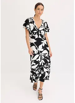 Robe midi à manches papillon, bonprix