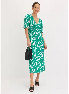 Midikleid mit Puffärmeln, bonprix