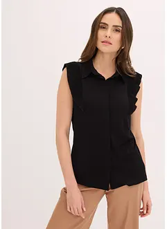 Blouse volantée en jersey, bonprix