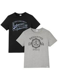 Lot de 2 T-shirts, bonprix