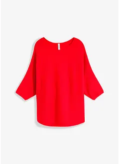 Oversize Ripp-Pullover aus Viskose-Mix, bonprix