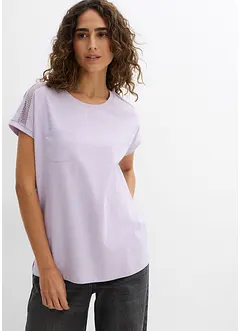Lockeres Shirt mit Spitze, bonprix