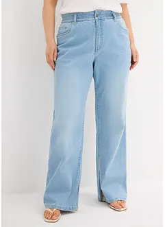 Straight-Jeans, High Waist, Schlitz, bonprix