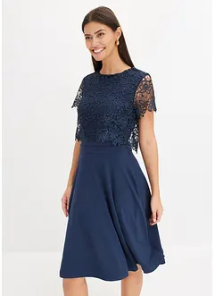 Robe midi à dentelle, bonprix