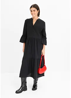 Robe longue en gaze de coton douce, bonprix
