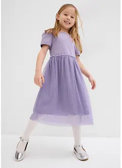 Robe en jersey et tulle, bonprix