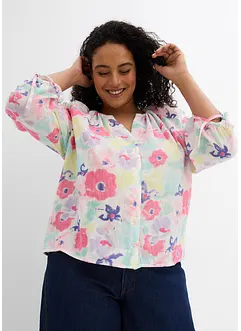 Musselin-Bluse aus reiner Baumwolle, bonprix