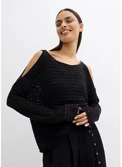 Pull boxy à découpes, bonprix