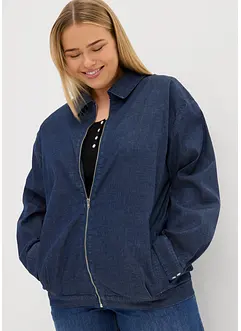 Veste en jean, style blouson, avec fermeture zippée, bonprix