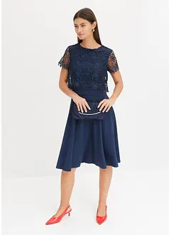 Midikleid mit Spitze, bonprix