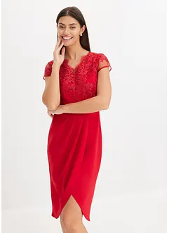 Minikleid mit Spitze, bonprix